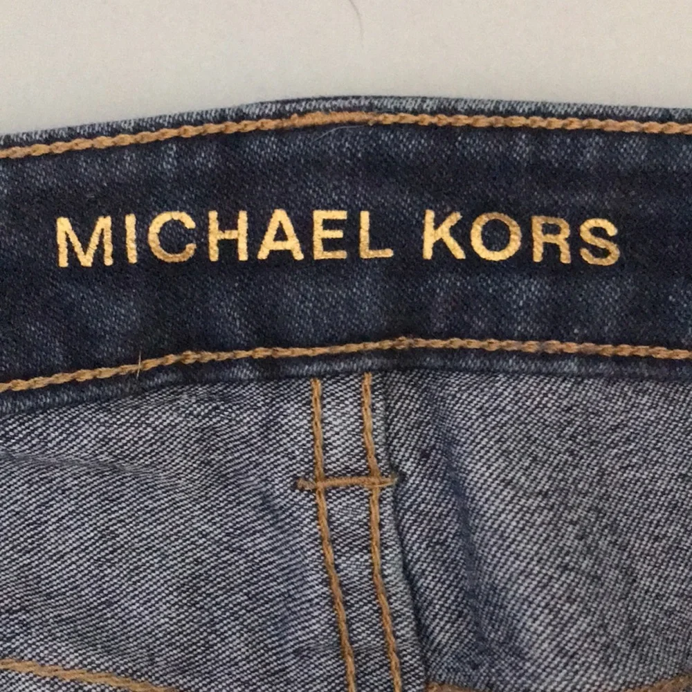 Michael Kors dark wash skinny jeans, size 8 *flaw* - Picture 5 of 7